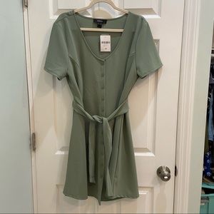 NWT forever 21 green dress 2x